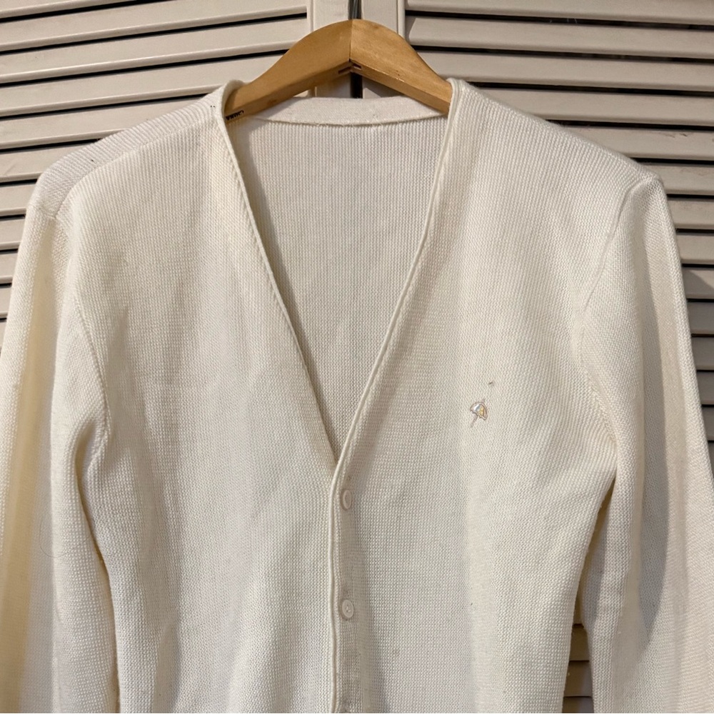 Cream Button-Up Cardigan - Picture 2 of 2